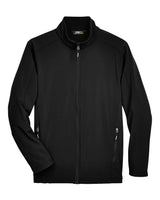 CORE365 Men's Cruise Two-Layer Fleece Bonded Soft Shell Jacket. 88184 - Black