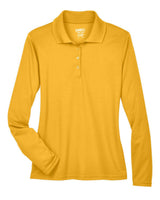 CORE365 Women's Pinnacle Performance Long Sleeve Piqué Polo. 78192 - Campus Gold
