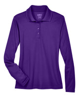 CORE365 Women's Pinnacle Performance Long Sleeve Piqué Polo. 78192 - Campus Purple