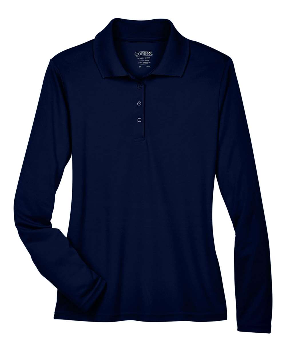 CORE365 Women's Pinnacle Performance Long Sleeve Piqué Polo. 78192 - Classic Navy