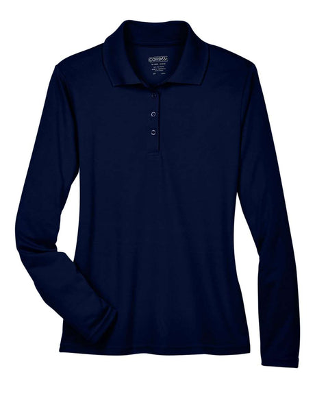 CORE365 Women's Pinnacle Performance Long Sleeve Piqué Polo. 78192 - Classic Navy