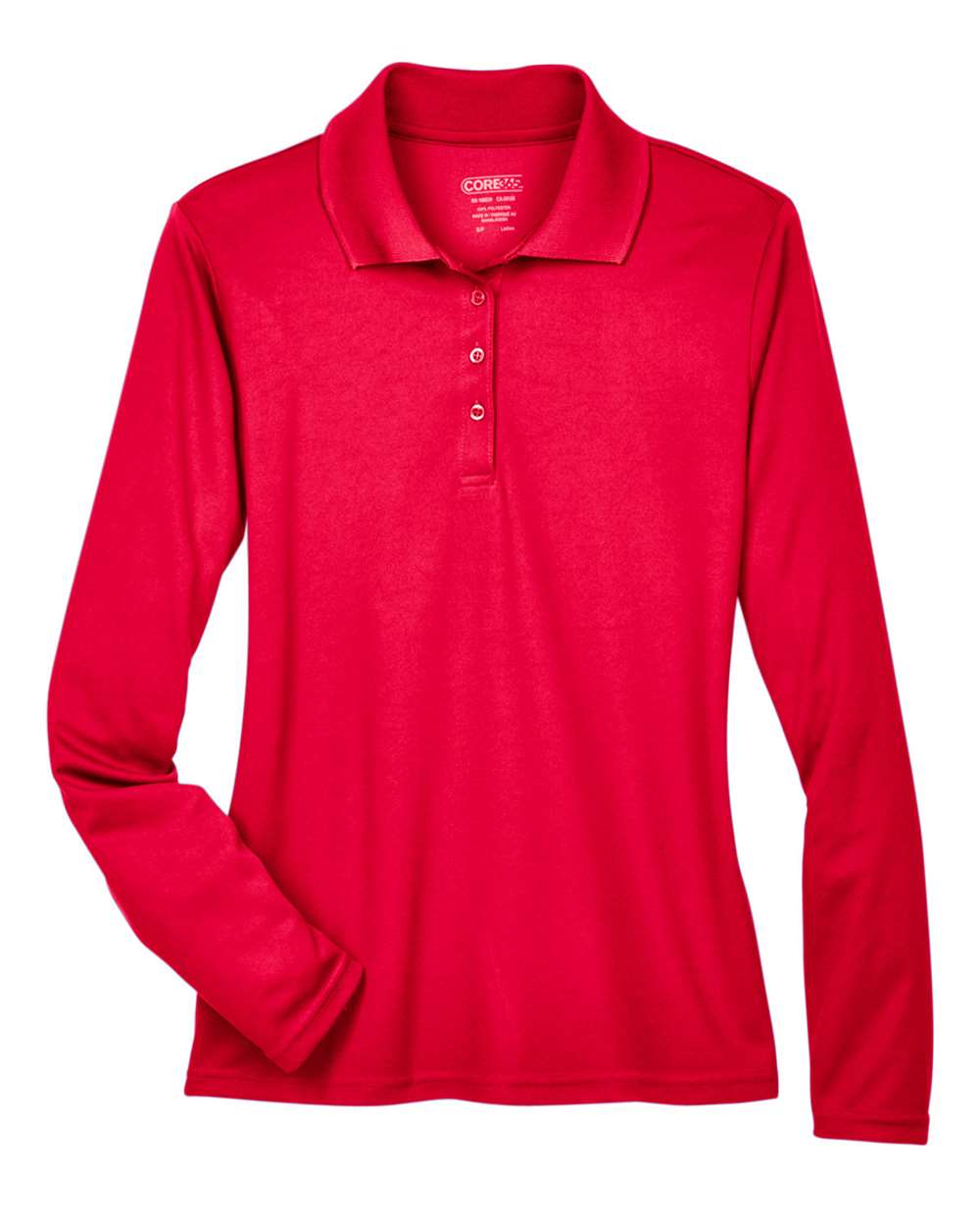 CORE365 Women's Pinnacle Performance Long Sleeve Piqué Polo. 78192 - Classic Red