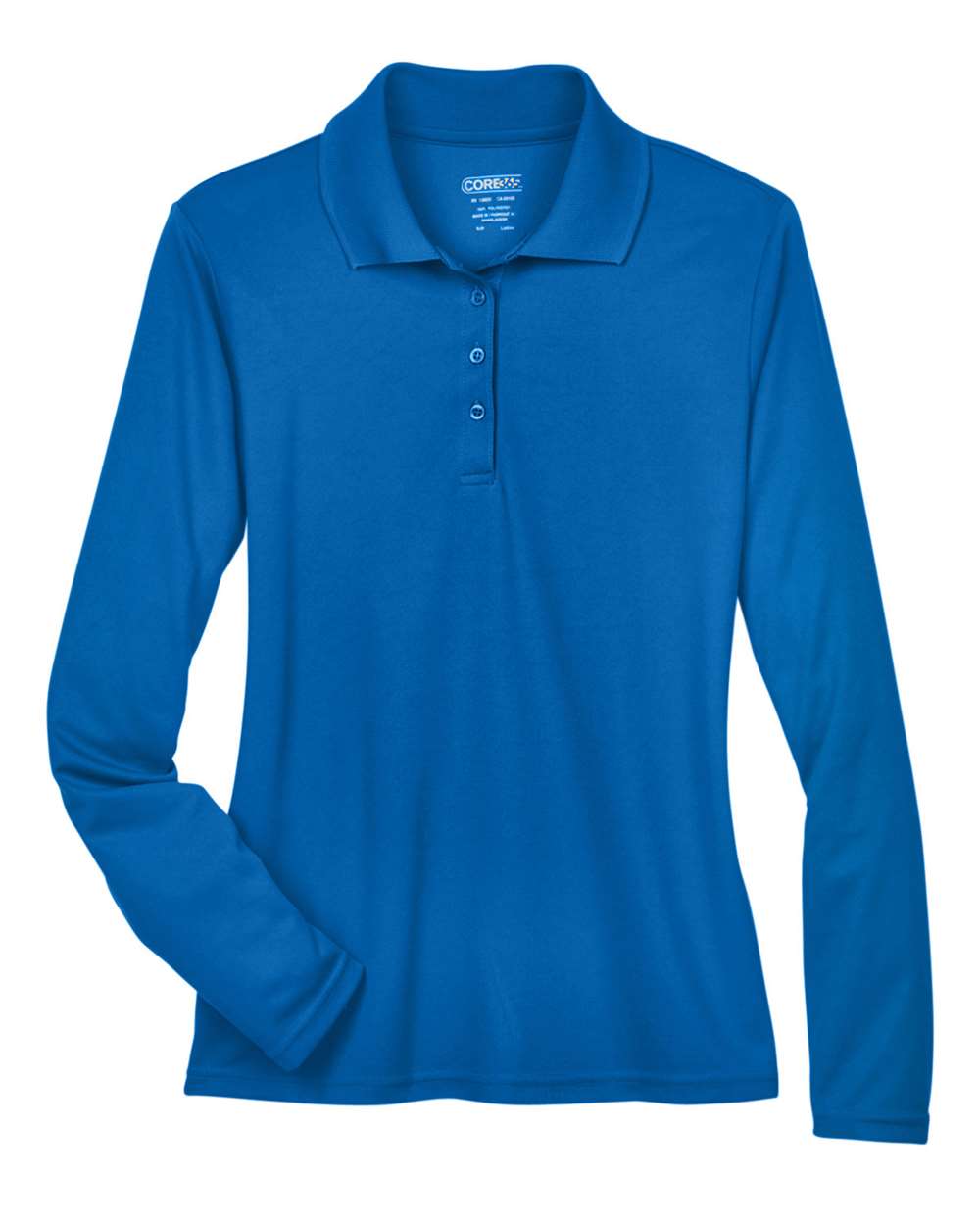 CORE365 Women's Pinnacle Performance Long Sleeve Piqué Polo. 78192 - True Royal