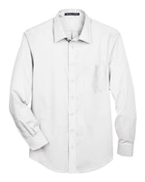 Devon & Jones Men's Crown Collection® Solid Stretch Twill Woven Dress Shirt. DG530 - White