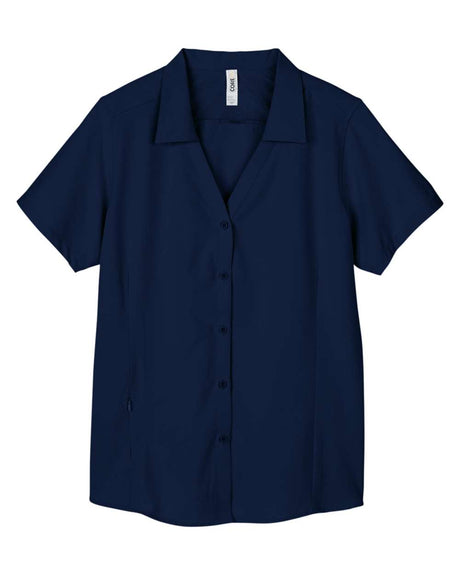 CORE365 Women's Ultra UVP® Marina Shirt. CE510W - Classic Navy