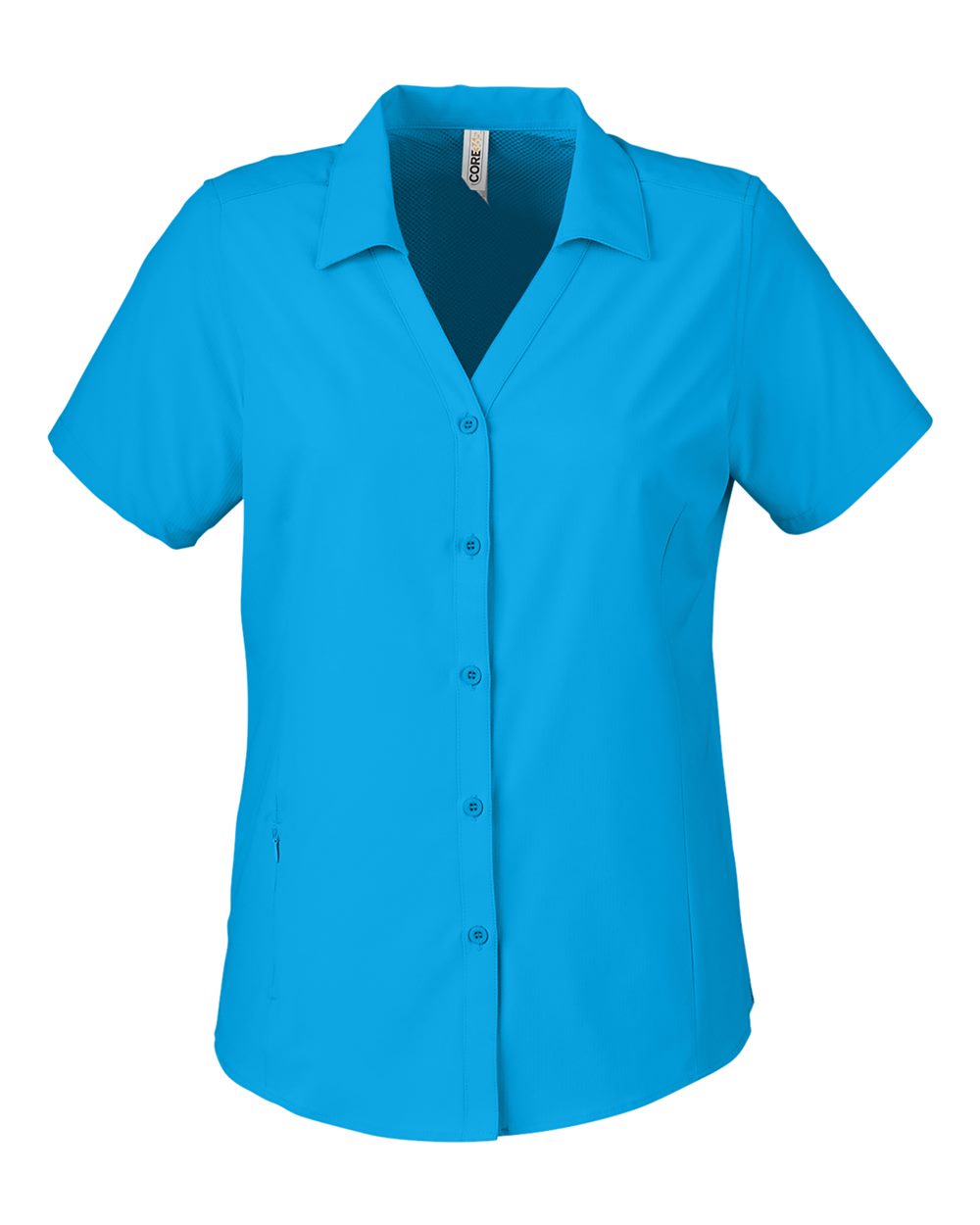 CORE365 Women's Ultra UVP® Marina Shirt. CE510W - Electric Blue