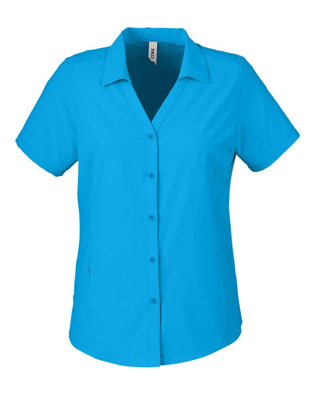 CORE365 Women's Ultra UVP® Marina Shirt. CE510W - Electric Blue
