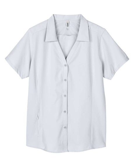 CORE365 Women's Ultra UVP® Marina Shirt. CE510W - Platinum