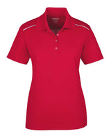 CORE365 Women's Radiant Performance Piqué Polo with Reflective Piping. 78181R - Classic Red