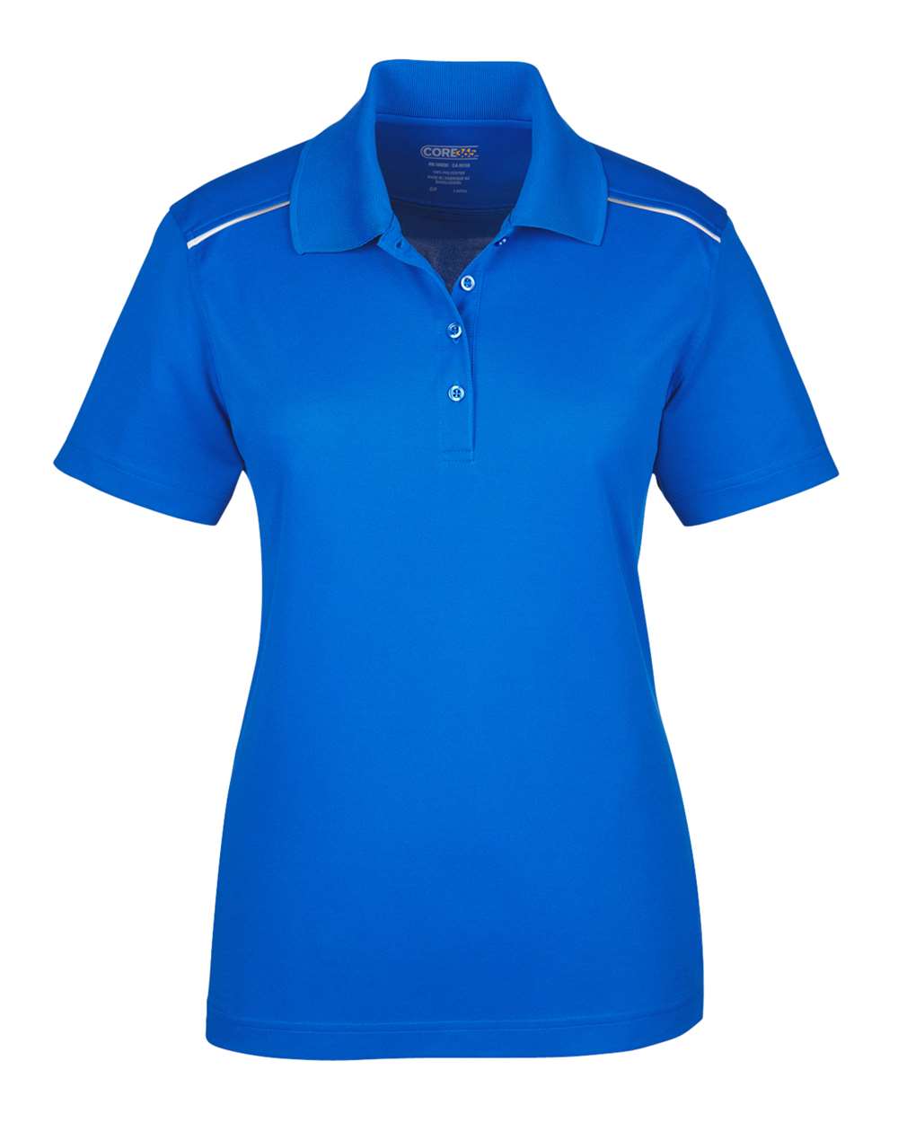 CORE365 Women's Radiant Performance Piqué Polo with Reflective Piping. 78181R - True Royal