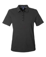 Devon & Jones Women's Crownlux Performance® Geo Polo. DG101W - Black/ Graphite