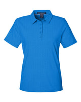 Devon & Jones Women's Crownlux Performance® Geo Polo. DG101W - French Blue/ Crystal Blue