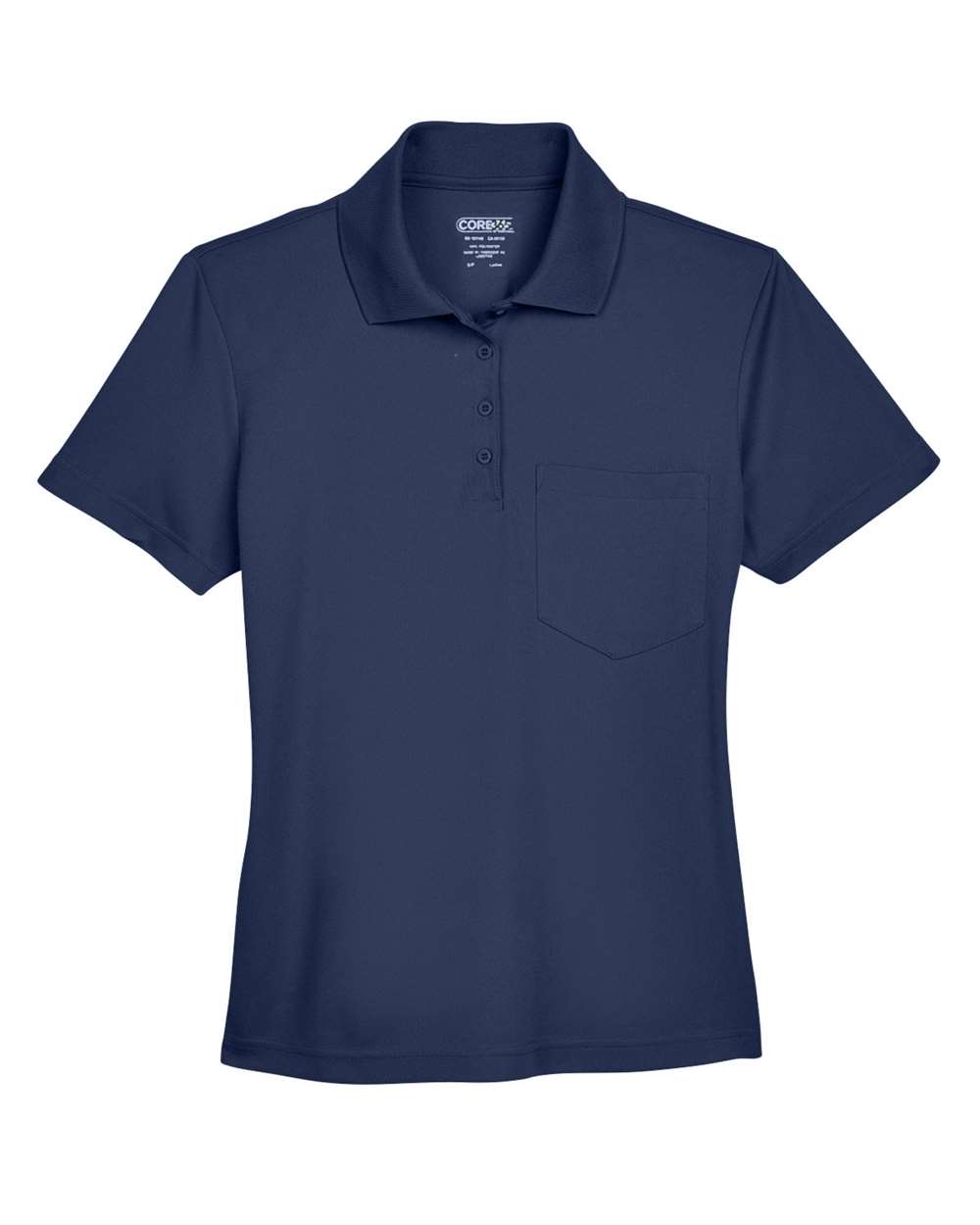 CORE365 Women's Origin Performance Piqué Polo with Pocket. 78181P - Classic Navy