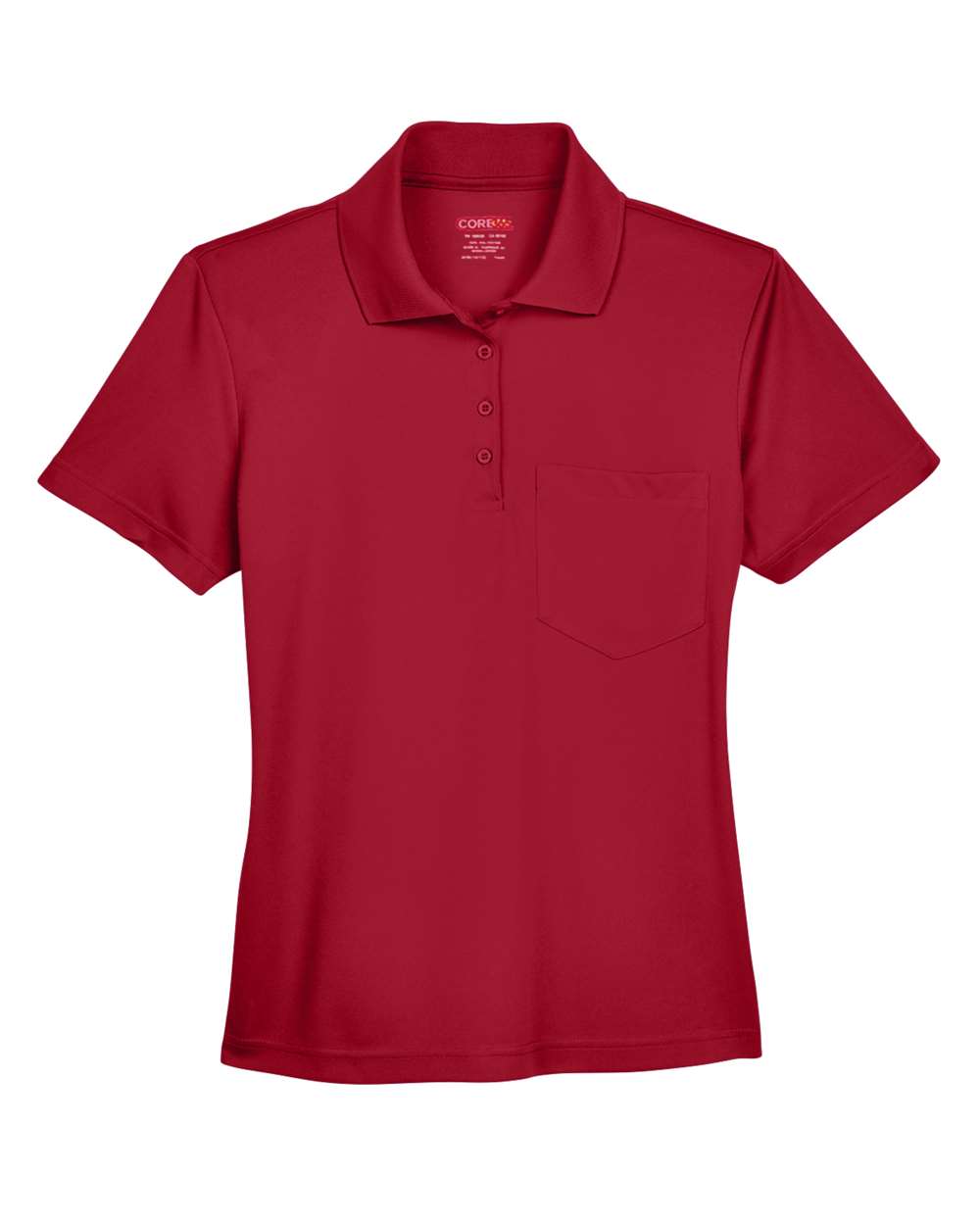 CORE365 Women's Origin Performance Piqué Polo with Pocket. 78181P - Classic Red