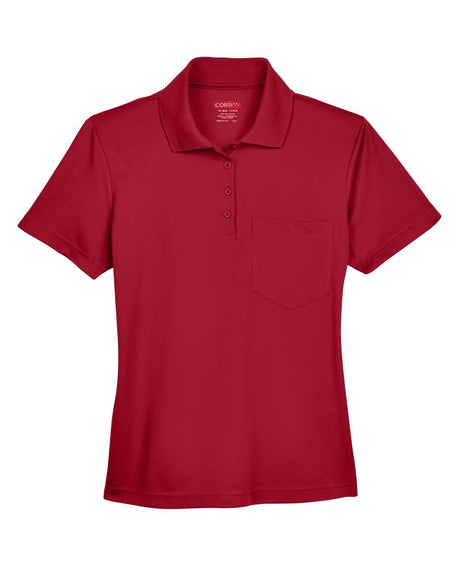 CORE365 Women's Origin Performance Piqué Polo with Pocket. 78181P - Classic Red