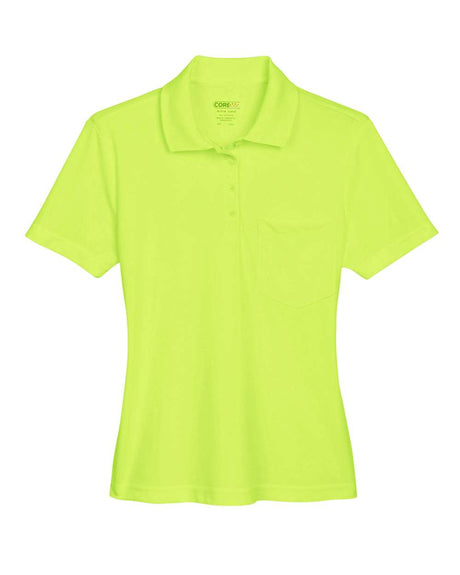 CORE365 Women's Origin Performance Piqué Polo with Pocket. 78181P - Safety Yellow