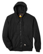 Berne Apparel Men's Tall Heritage Thermal-Lined Full-Zip Hooded Sweatshirt. SZ101T - Black