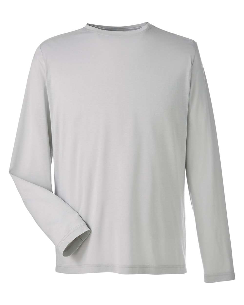 CORE365 Unisex Fusion ChromaSoft™ Performance Long Sleeve T-Shirt. CE111L - Platinum