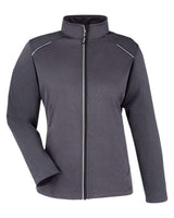 CORE365 Women's Techno Lite Three-Layer Knit Tech-Shell. CE708W - Carbon Heather