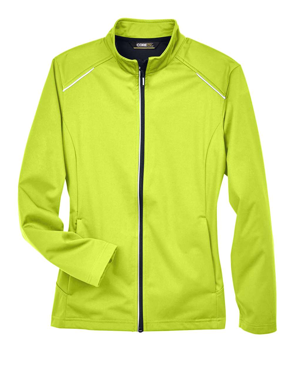 CORE365 Women's Techno Lite Three-Layer Knit Tech-Shell. CE708W - Safety Yellow