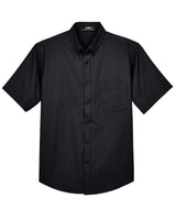 CORE365 Men's Optimum Short Sleeve Twill Dress Shirt. 88194 - Black