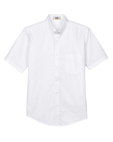 CORE365 Men's Optimum Short Sleeve Twill Dress Shirt. 88194 - White
