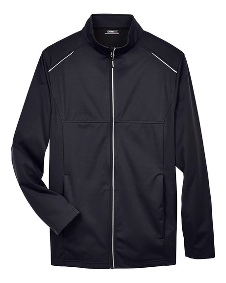 CORE365 Men's Techno Lite Three-Layer Knit Tech-Shell. CE708 - Black