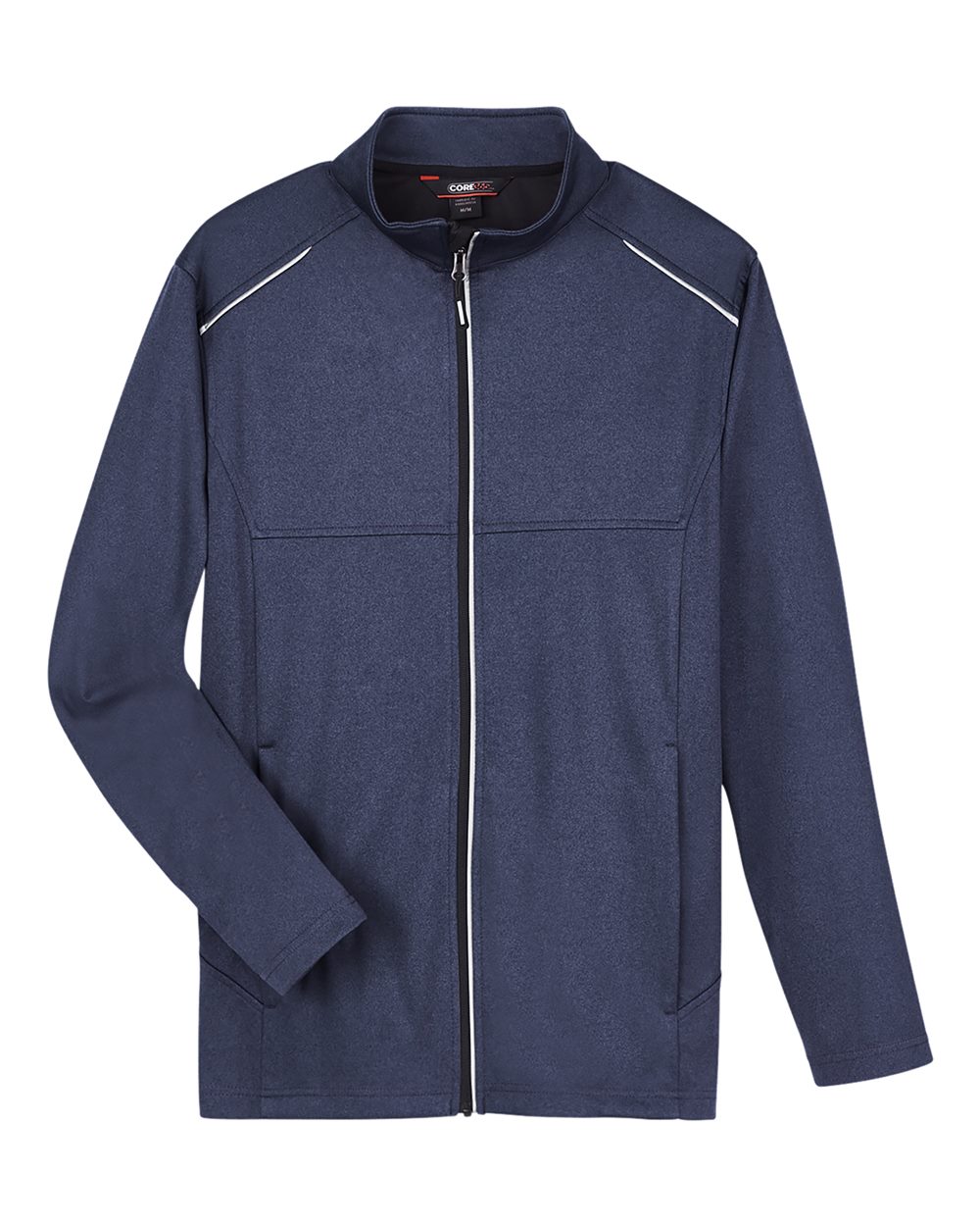 CORE365 Men's Techno Lite Three-Layer Knit Tech-Shell. CE708 - Classic Navy Heather