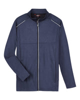 CORE365 Men's Techno Lite Three-Layer Knit Tech-Shell. CE708 - Classic Navy Heather