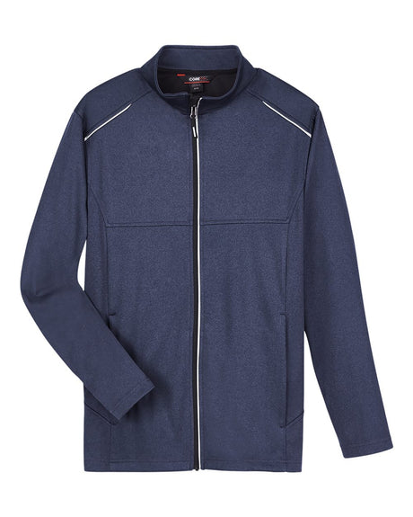 CORE365 Men's Techno Lite Three-Layer Knit Tech-Shell. CE708 - Classic Navy Heather