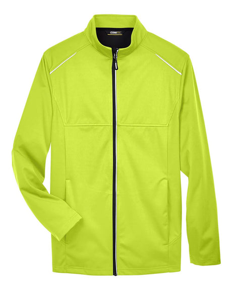 CORE365 Men's Techno Lite Three-Layer Knit Tech-Shell. CE708 - Safety Yellow