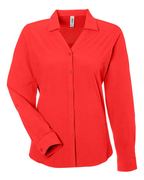 CORE365 Women's Ultra UVP® Marina Shirt. CE510LW - Marina Red