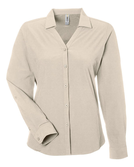 CORE365 Women's Ultra UVP® Marina Shirt. CE510LW - Stone