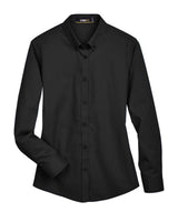 CORE365 Women's Operate Twill Shirt. 78193 - Black