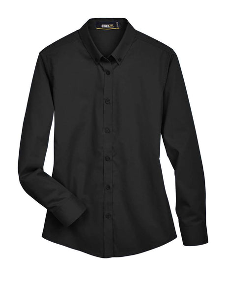 CORE365 Women's Operate Twill Shirt. 78193 - Black