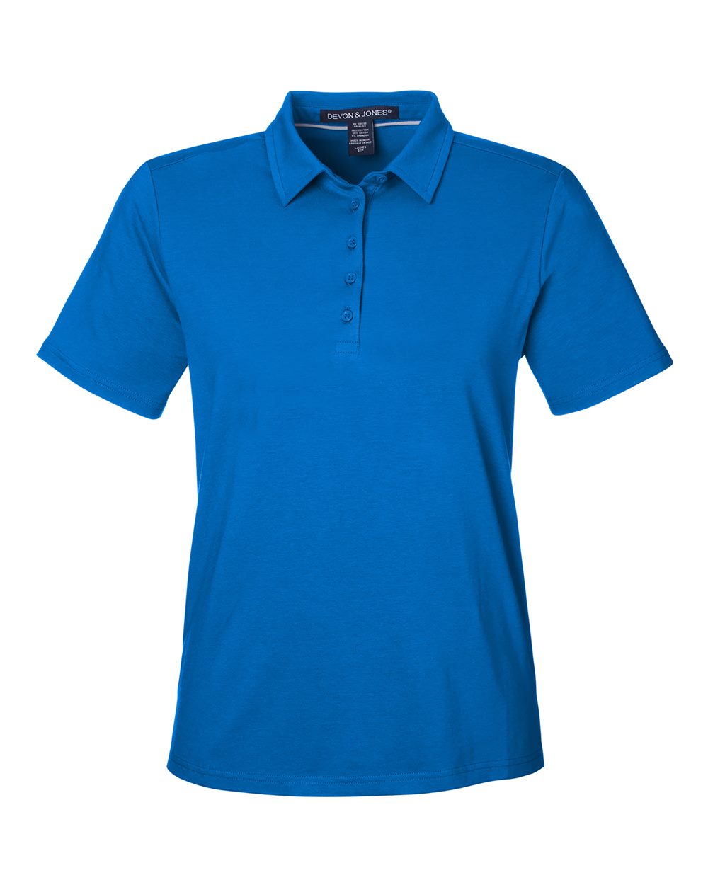 Devon & Jones Women's Raleigh Stretch Polo. DG120W - French Blue