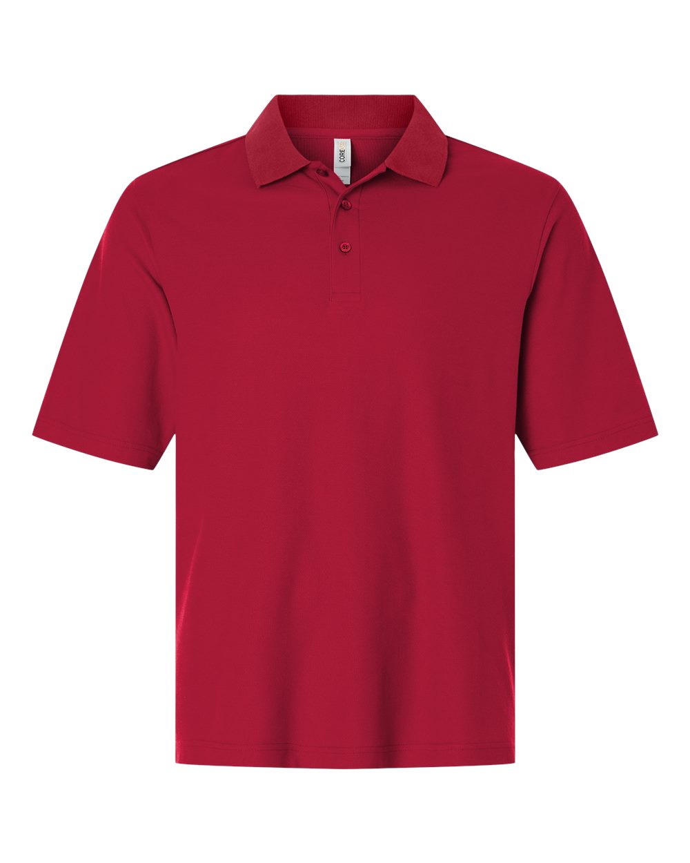 CORE365 Men's Tall Resolve CVC Performance Pique Polo. CE106T - Classic Red