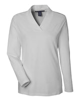 Devon & Jones Women's Raleigh Shawl Collar Knit Top. DP121W - Grey