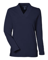 Devon & Jones Women's Raleigh Shawl Collar Knit Top. DP121W - Navy