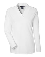 Devon & Jones Women's Raleigh Shawl Collar Knit Top. DP121W - White