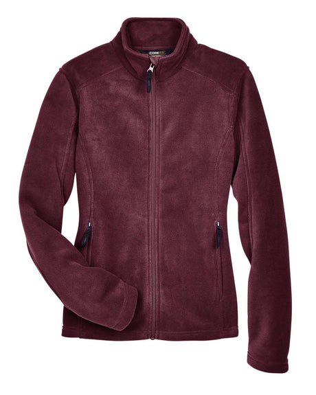 CORE365 Women's Journey Fleece Jacket. 78190 - Burgundy
