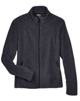CORE365 Women's Journey Fleece Jacket. 78190 - Heather Charcoal