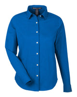 Devon & Jones Women's CrownLux Performance® Spencer Poplin Dress Shirt. DG505W - French Blue Melange