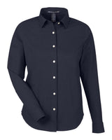 Devon & Jones Women's CrownLux Performance® Spencer Poplin Dress Shirt. DG505W - Navy Melange