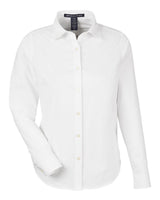 Devon & Jones Women's CrownLux Performance® Spencer Poplin Dress Shirt. DG505W - White