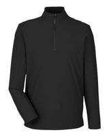 Devon & Jones Men's CrownLux Performance® Windsor Welded Quarter-Zip Pullover. DG410 - Black