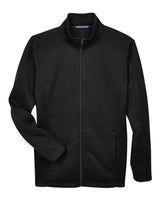 Devon & Jones Men's Bristol Full-Zip Sweater Fleece Jacket. DG793 - Black