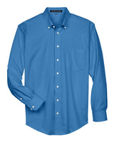 Devon & Jones Men's Crown Collection® Oxford Woven Dress Shirt. D630 - French Blue