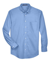 Devon & Jones Men's Crown Collection® Oxford Woven Dress Shirt. D630 - Light Blue