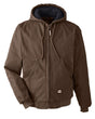 Berne Apparel Men's Heartland Washed Cotton Duck Hooded Jacket. HJ375 - Bark